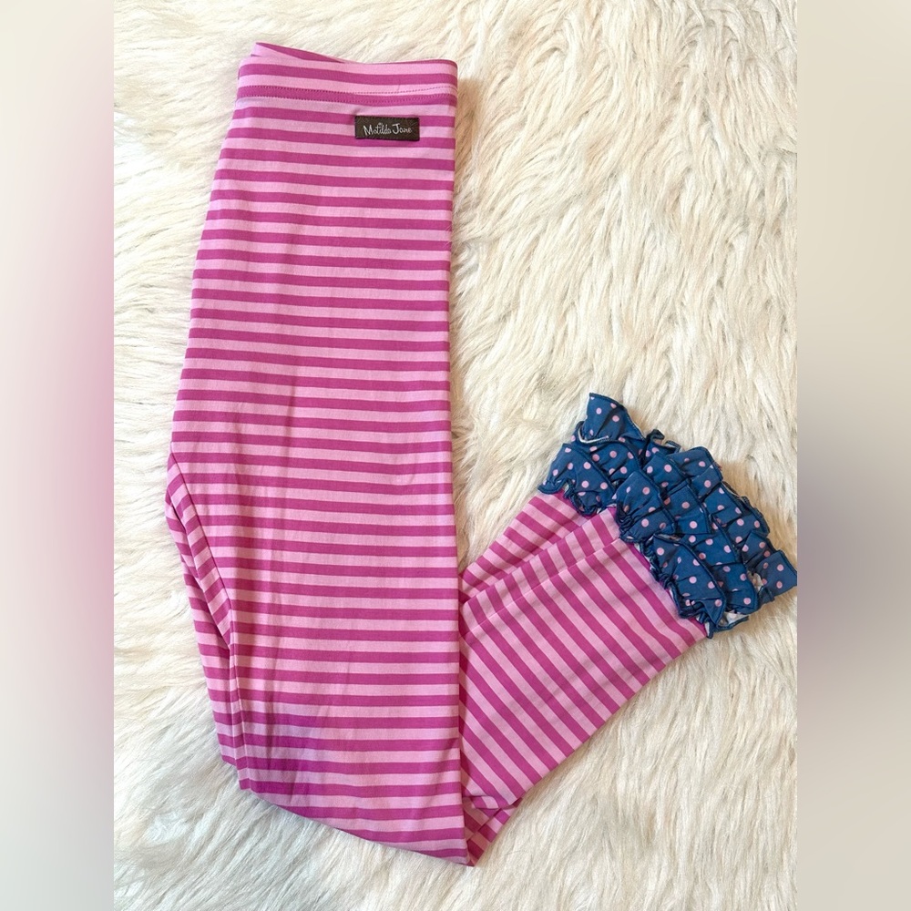 Matilda Jane Pink Striped Leggings